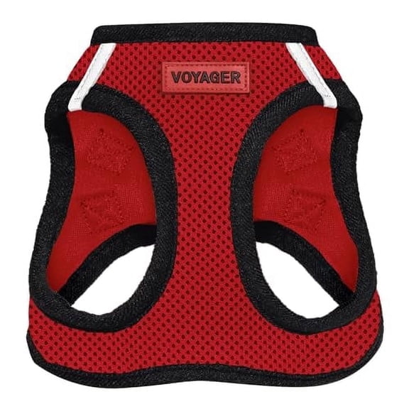 Best Pet Supplies - Voyager Step-in Air Pet Harness - All Weather Mesh - Red/Black Trim, XXXS