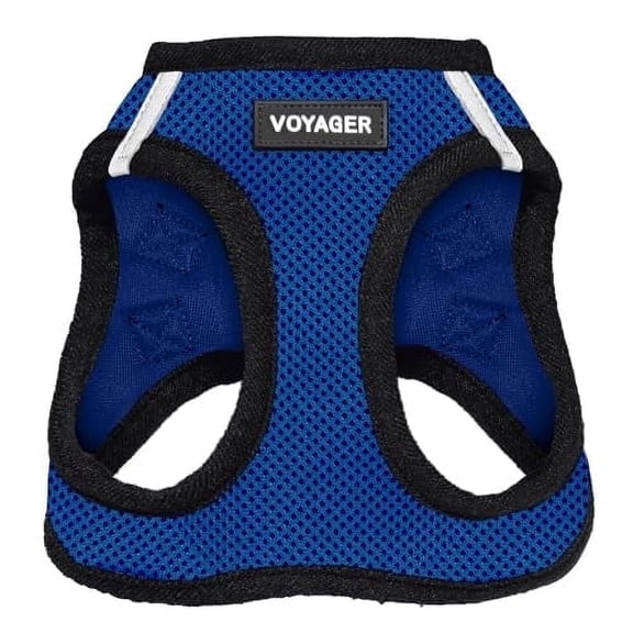 Best Pet Supplies - Voyager Step-in Air Pet Harness - All Weather Mesh - Royal Blue/Black Trim, L