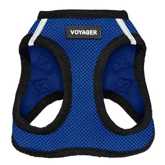 Best Pet Supplies - Voyager Step-in Air Pet Harness - All Weather Mesh - Royal Blue/Black Trim, L