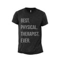 thumbnail image 1 of Best Physical Therapist Ever Men's Modern Fit Fun Casual T-Shirt Printed Graphic Tee Charcoal Grey Small, 1 of 3