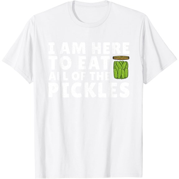 Best Pickle Design For Men Women Kids Cucumber Pickle Lover T-Shirt men and women can wear, black, white, gifts