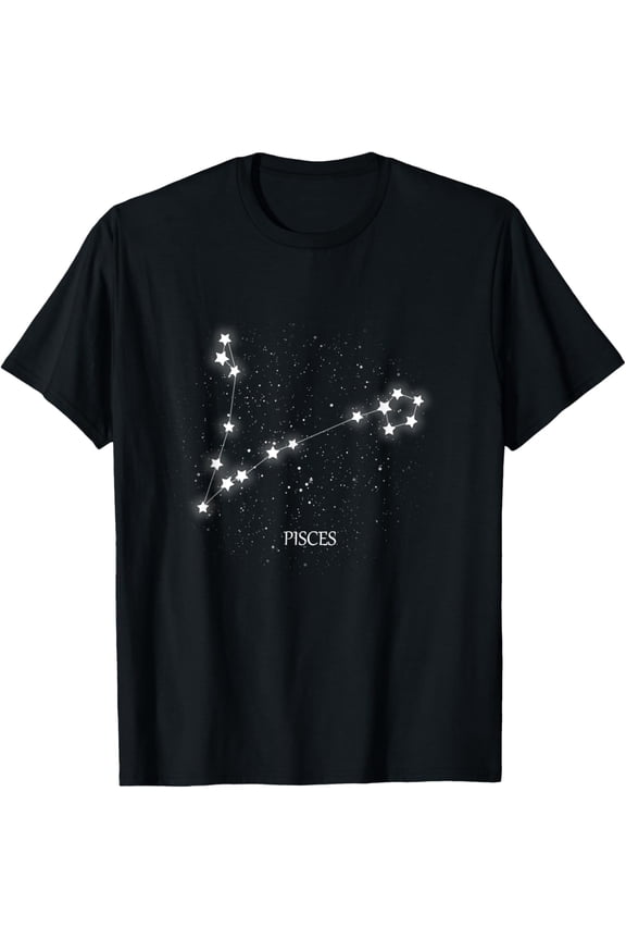 Best Pisces Constellation T Shirt men and women can wear, black, white, gifts.