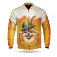 thumbnail image 1 of Best Pomeranian Dad Proud Beer Lover Happy Oktoberfest All Over Print 3D Baseball Jacket Pom Dog Lover Gifts Bomber Jacket Softball - 02016, 1 of 6