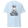 thumbnail image 1 of Best Poodle Mom Ever T-Shirt, Dog Mom Gift, Poodle Lover Tee (Light Blue, M), 1 of 4