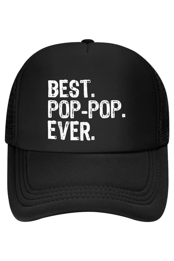 Best Pop-Pop Ever Funny Cool Grandpa PopPop Baseball Cap