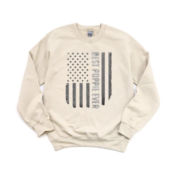 Best Poppie Ever USA Flag Father's Day Grandpa Family Love Patriotic Art SweatShirt Unisex, up to 5XL