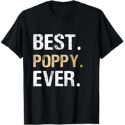 Best Poppy graphic Poppy Gift from Granddaughter Grandson T-Shirt