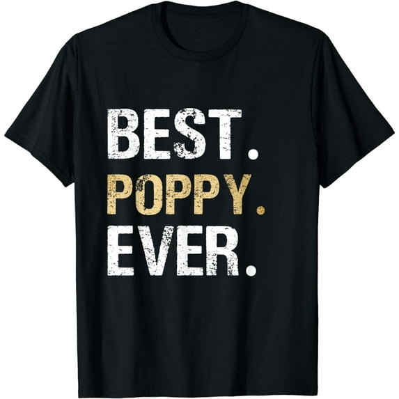 Best Poppy graphic Poppy Gift from Granddaughter Grandson T-Shirt