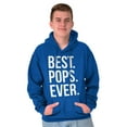thumbnail image 1 of Best Pops Ever Dad Grandpa Far Day Hoodie Hooded Sweatshirt Men Brisco Brands S, 1 of 6