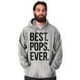 thumbnail image 1 of Best Pops Ever Dad Grandpa Far Day Hoodie Hooded Sweatshirt Men Brisco Brands X, 1 of 6