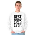 thumbnail image 1 of Best Pops Ever Dad Grandpa Far Day Men's Big & Tall Crewneck Sweatshirt Brisco Brands 4X, 1 of 5