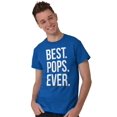 thumbnail image 1 of Best Pops Ever Dad Grandpa Far Day Men's Graphic T Shirt Tees Brisco Brands L, 1 of 6