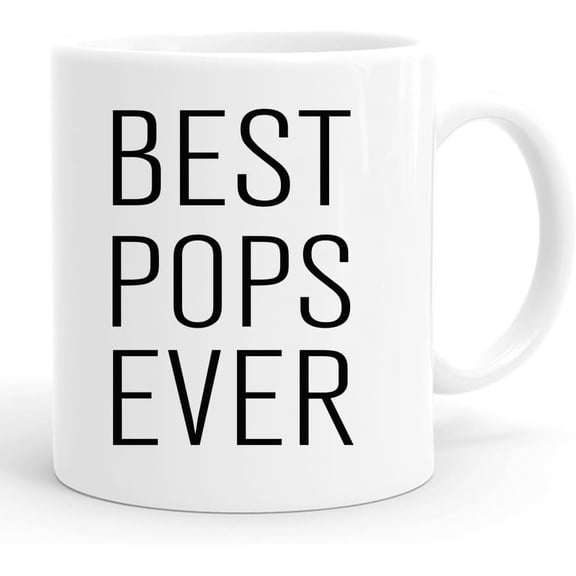 Best Pops Ever Gifts Coffee Mug 11 oz - Gifts for Christmas, Birthday, Father''s Day/Mother''s Day - Family Present for The Best Pops (POPS)
