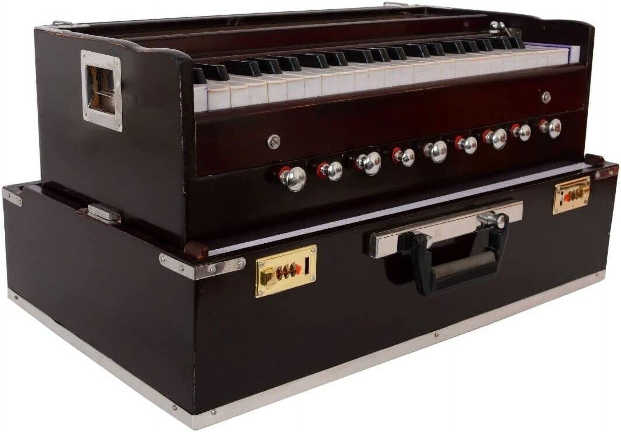 Best Portable 9 Stopper 3.5 Octave Laying Style Harmonium Baja And