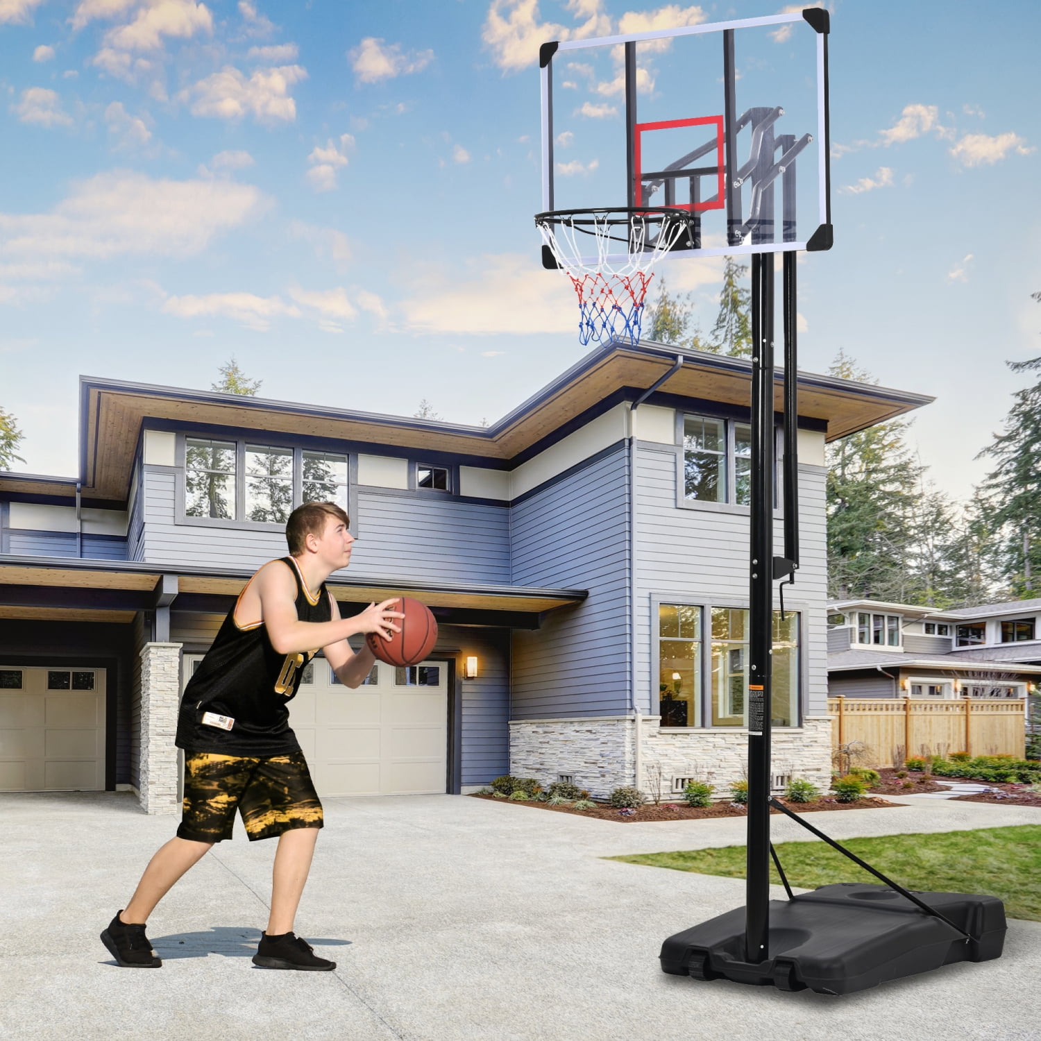 Best Portable Basketball Hoop & Goal with Vertical Jump Measurement, Outdoor Basketball System