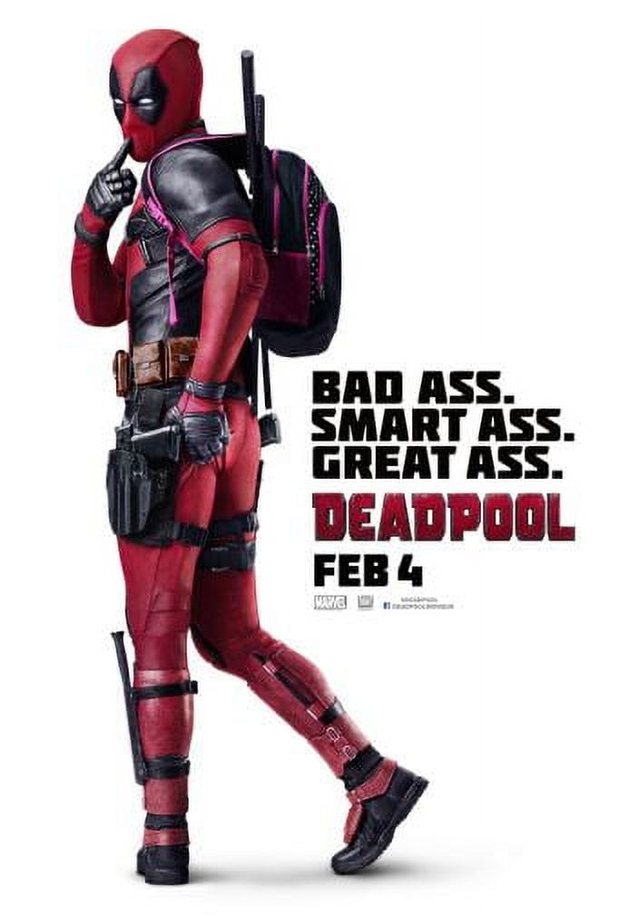 Deadpool 3 - Film Movie Poster - Best Print Art Reproduction Quality Wall  Decoration Gift - A0Canvas (40/30 inch) - (102/76 cm) - Stretched, Ready to