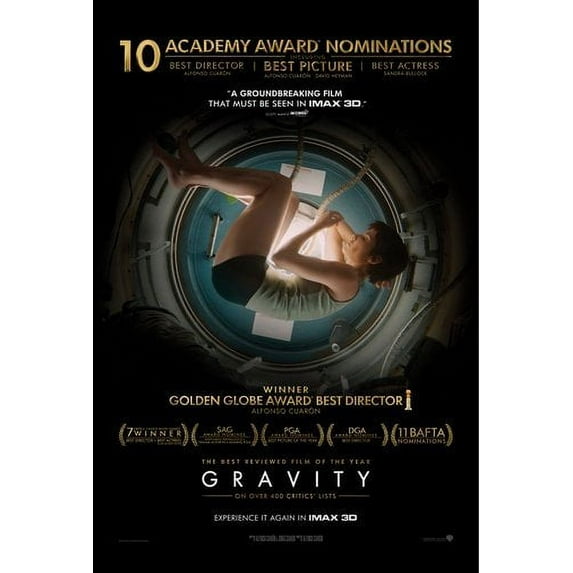 Best Posters Entertainment Room Decor Gravity Poster 11inx17in Mini Poster Wall Art 11x17 poster Color Category: Multi, Unframed, Ages: Adults, Rectangle