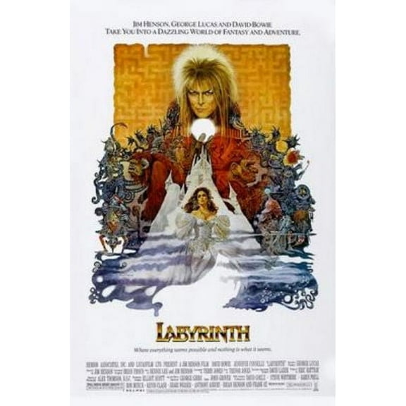 Best Posters Labyrinth Movie Poster 11Inx17In Mini Poster Entertainment Decor 11x17 Poster Color Category: Multi, Unframed, Ages: Adults, Rectangle