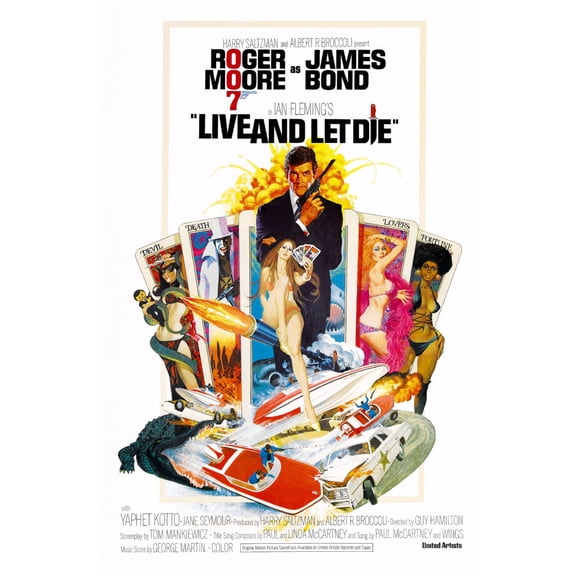 Best Posters Live And Let Die Movie Poster 11Inx17In Mini Poster 11x17 Poster Color Category: Multi, Unframed, Ages: Adults, Rectangle