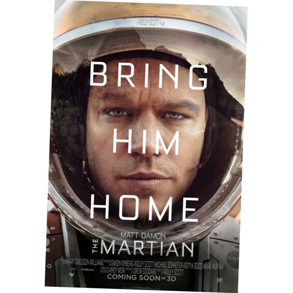 Best Posters Martian The Movie Poster 24in x36in Art Poster 24x36 Multi-Color Square Adults Poster Time