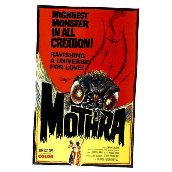 Best Posters Mothra Movie Poster 11Inx17In Mini Poster 11x17 Poster Color Category: Multi, Unframed, Ages: Adults, Rectangle
