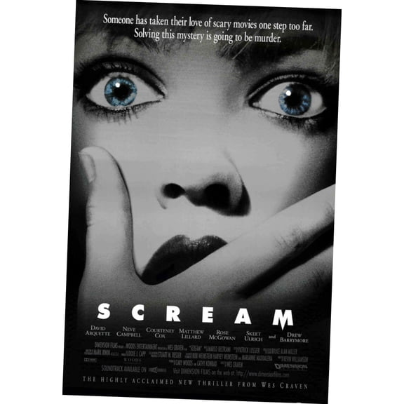 Best Posters Scream Movie Poster Entertainment Decor 24In x36In Art Poster 24x36 Unframed, Age: Adults, Rectangle
