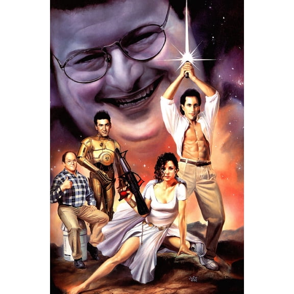Best Posters Seinfeld Poster Star Wars Art 24x36 Art Poster 24x36 Multi-Color Square Adults