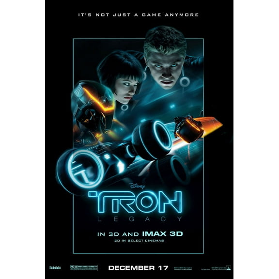 Best Posters Tron Legacy Movie Poster Entertainment Decor 24x36 Art Poster 24x36 Unframed, Age: Adults, Rectangle Poster Time
