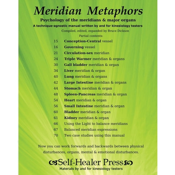 Best Practices in Energy Medicine: Meridian Metaphors: Psychology of the meridians and major organs (Paperback)