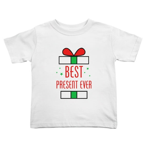 Best Present Ever Short Sleeve Cute Toddler T-Shirts for Boys Girls (White, Youth S)