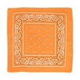 thumbnail image 1 of Best Price！1 Pcs Multicolor Bandanas Paisley Print Bandana Retro Cowboy Bandanas Bulk for Men Women Boys Girls Western Party Supplies (22×22 inch，Orange), 1 of 4