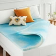 thumbnail image 1 of Best Price Mattress 1.5" Swirl Gel AeroBreeze Cooling Air Flow Memory Foam Topper, Full, 1 of 10