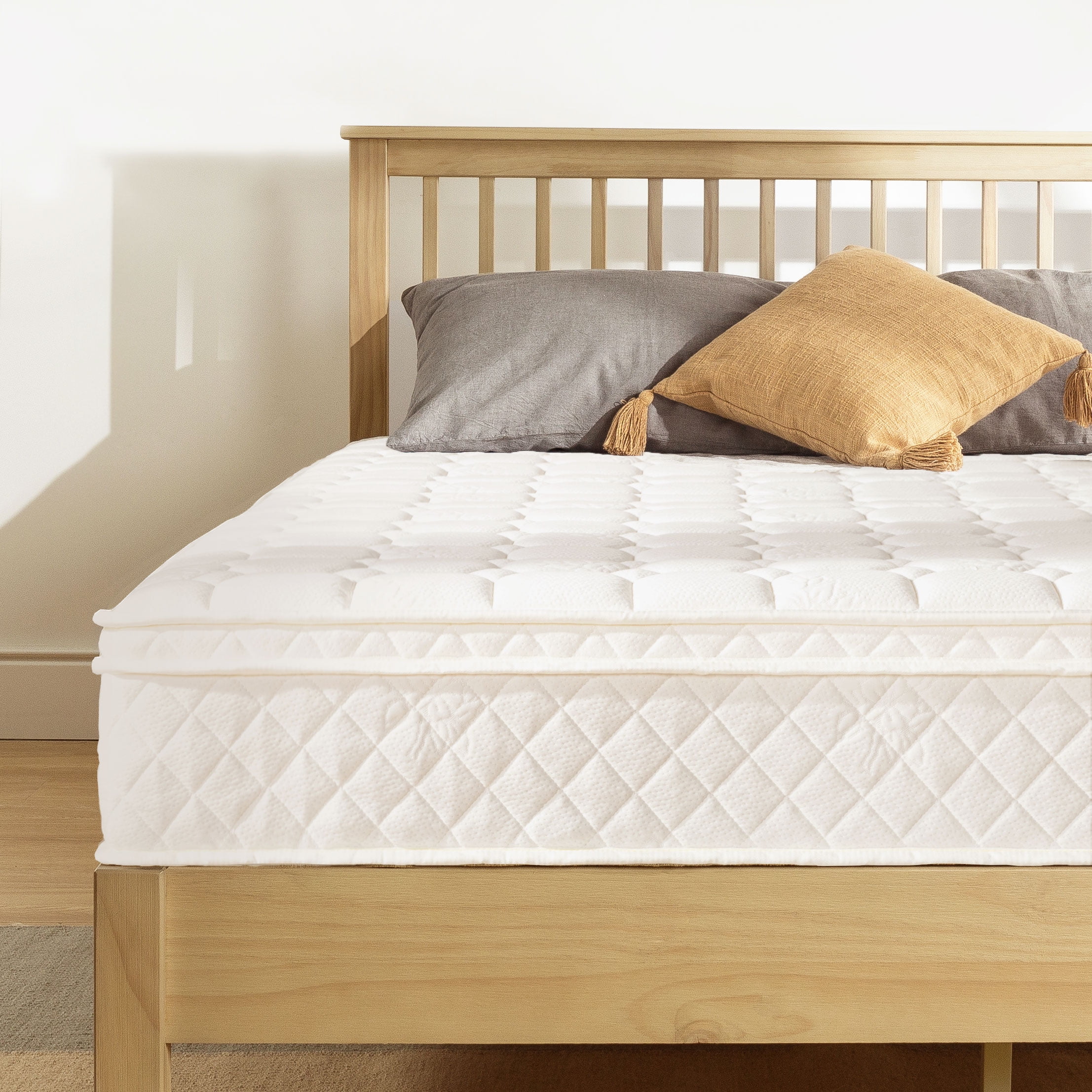 "Best Price Mattress, Full Size 10"" Euro Top Pocket Spring, Comfort