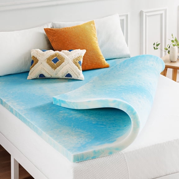 Best Price Mattress 2" Swirl Gel Breeze Memory Foam Mattress Topper, King