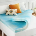 thumbnail image 1 of Best Price Mattress 3" Swirl Gel Breeze Memory Foam Mattress Topper, King, 1 of 10