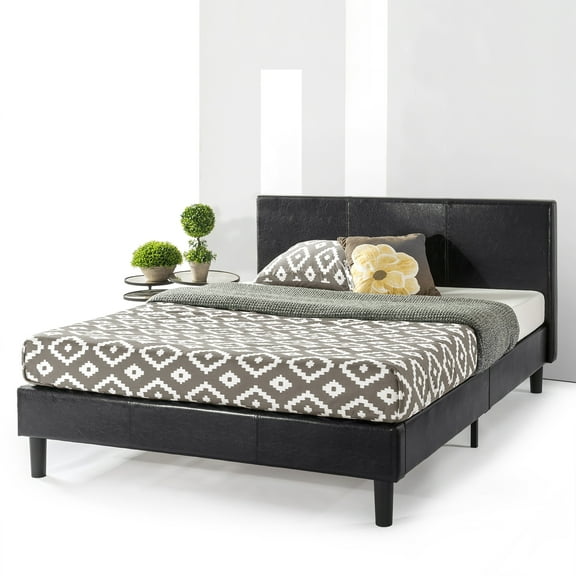 Best Price Mattress Agra Upholstered Faux Leather Platform Beds