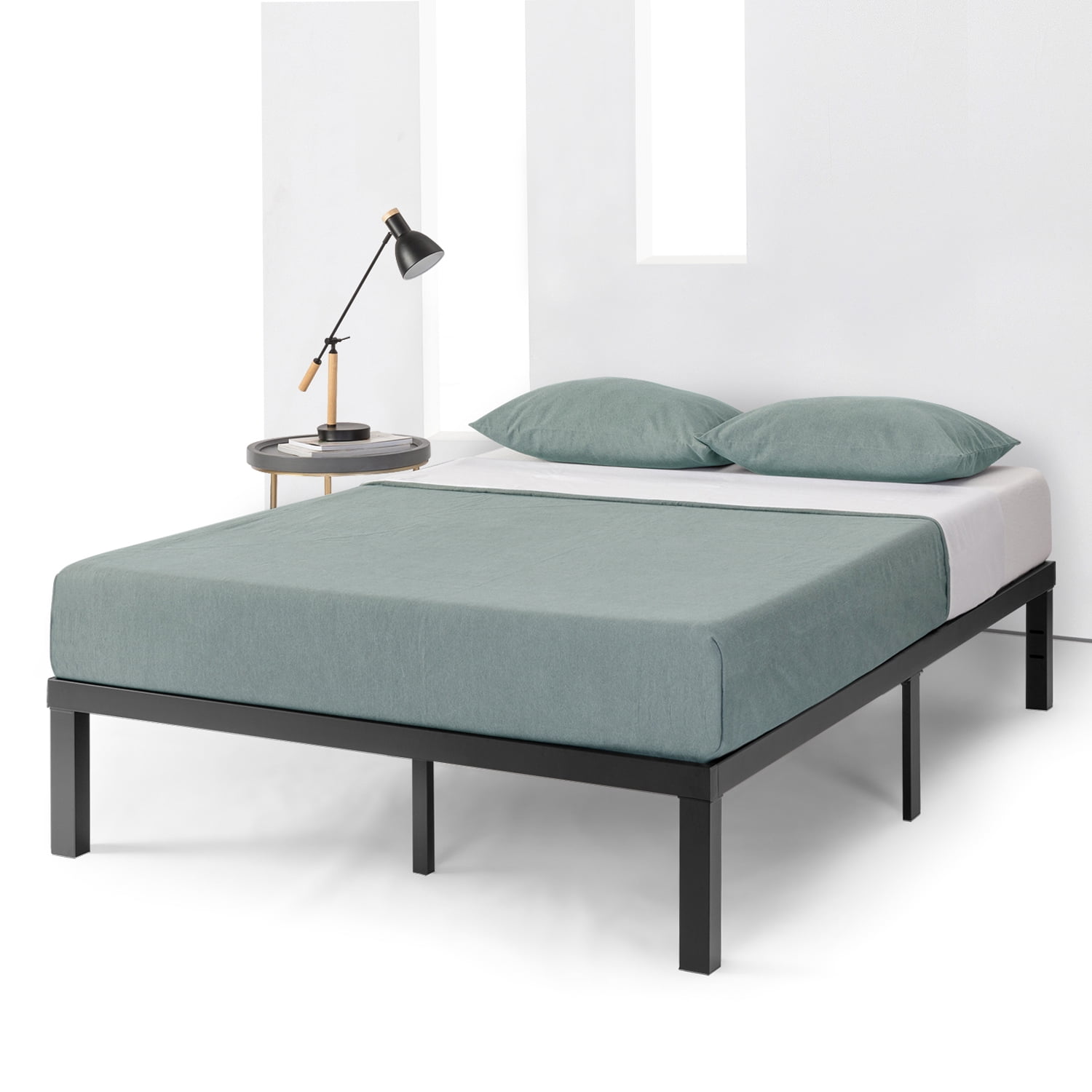 Best Price Mattress Clip2Lock 14 Inch Metal Platform Beds w/Heavy Duty