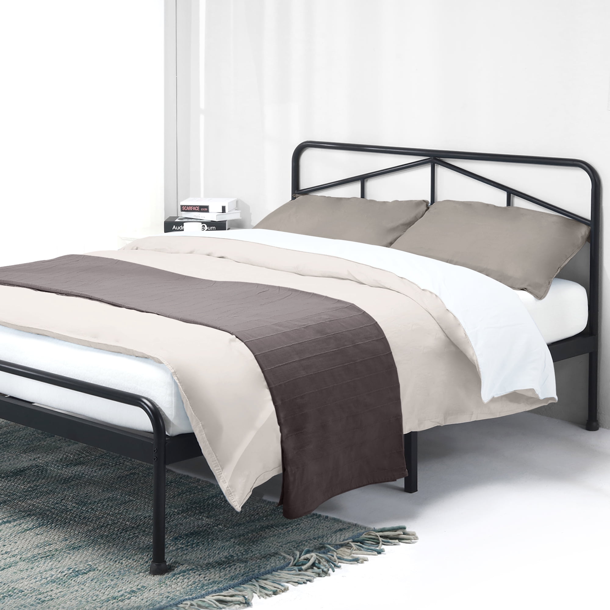 Best Price Mattress FrameGlen 14 Inch Heavy Duty Metal Platform Bed w