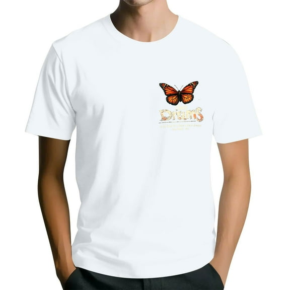 NAMTYQX Mens Shirts Casual Stylish Plus Size Soft Elasticated Patterns Casual Crewneck Short Sleeve Relaxed Fit Light Boho Hawaiian Shirt for Men White Size 4XL