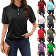 thumbnail image 1 of NAMTYQX Women's Polo Shirts Short Sleeve UPF 50+ Collared Shirt Quick Dry Golf Shirt Black Size XL, 1 of 6