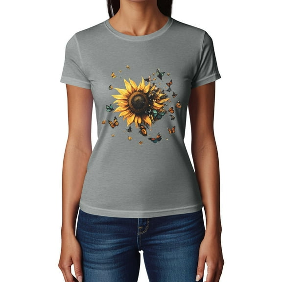 NAMTYQX Summer Tops Casual Loose Fitting Plus Size O-Neck Cool Print Stretch Gemusterte Short Sleeve Graphic Tees for Women Light Gray Size 5XL