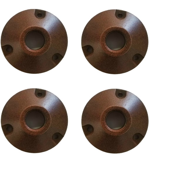 Best Pro Lighting's Cast Aluminum Round Mounting Bracket in Rust Finish- BPL51RST pack of 4