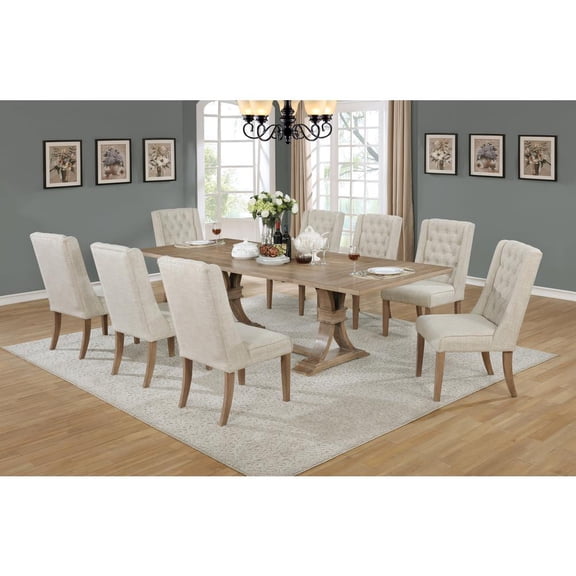 Best Quality Furniture Classic Style 9-Piece Dining Set