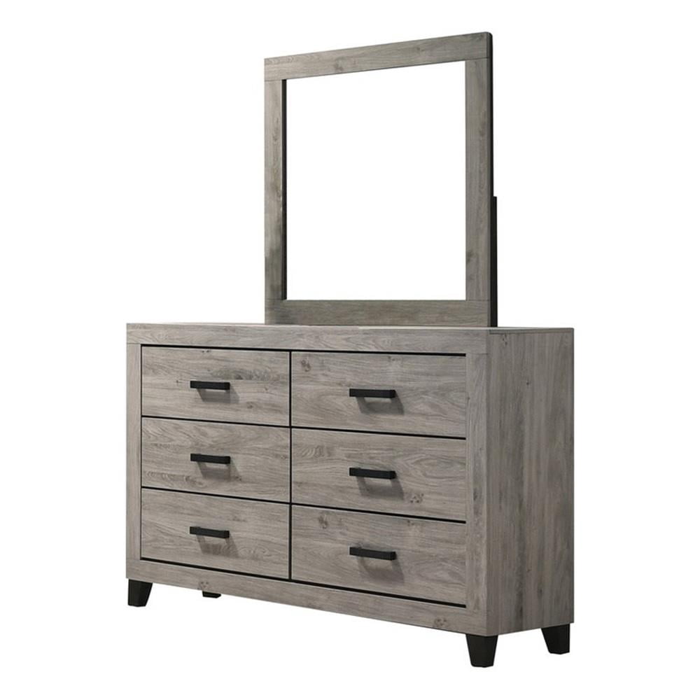 grey dresser walmart Gray 6 Drawer Dressers in Dressers