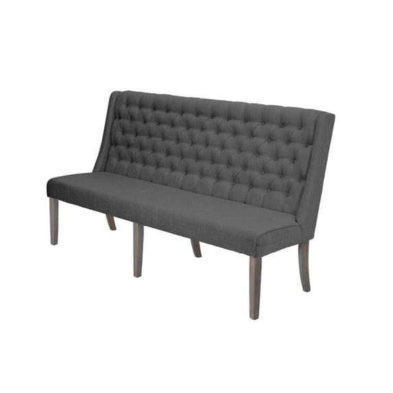 Best Quality Furniture Upholstered Double Dining Bench/Banquette, Multiple Finishes