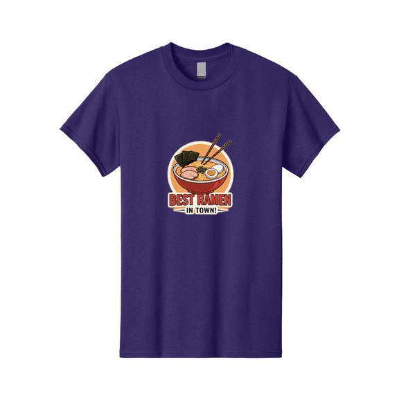 Best-Ramen Mens Graphic Tee, 100% Cotton, Casual Summer Wear BAA158