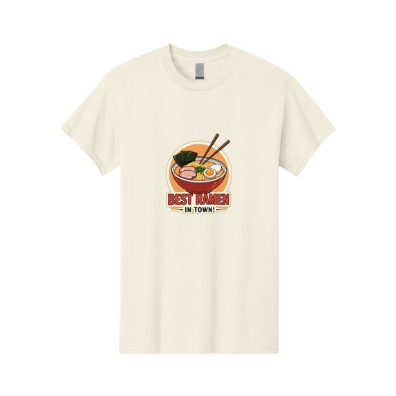 Best-Ramen Mens Graphic Tee, 100% Cotton, Casual Summer Wear BAA158