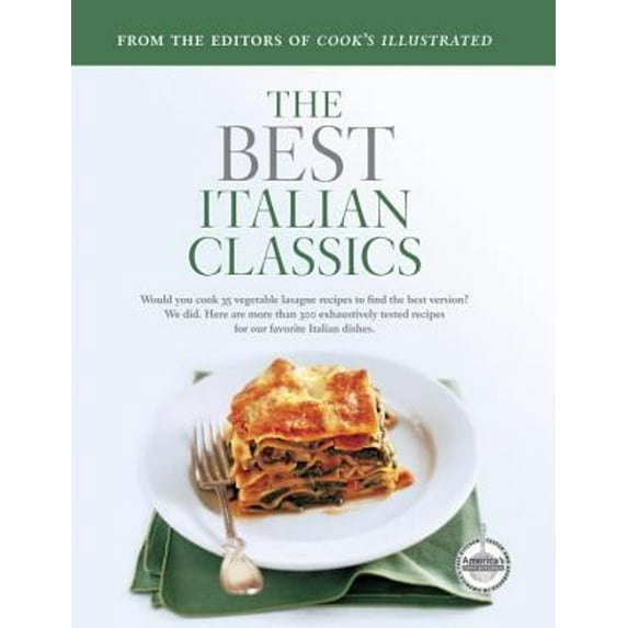 Pre-Owned Italian Classics (Best Recipe Classics) (Paperback) 193361515X 9781933615158