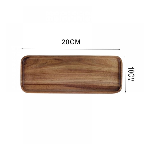Best Rectangular Wooden Tray Decorative Acacia Wood Appetizer Cheese Plates Small Sandwich Dessert Trays Cookie Rectangle Serving Platter Snacks Plate Dish Charcuterie Boards