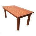 thumbnail image 1 of Best Redwood 108" Farmhouse Solid Wood Dining Table in Natural Heart Stain, 1 of 3